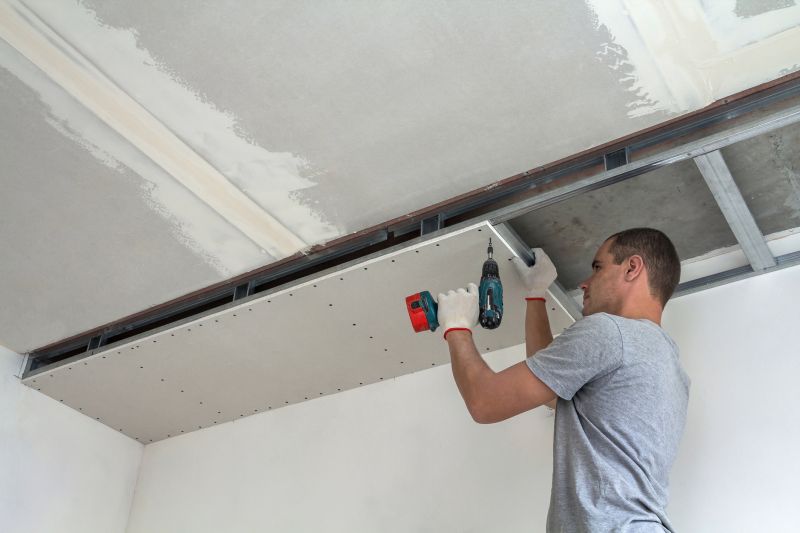 Installing Drywall on Ceiling